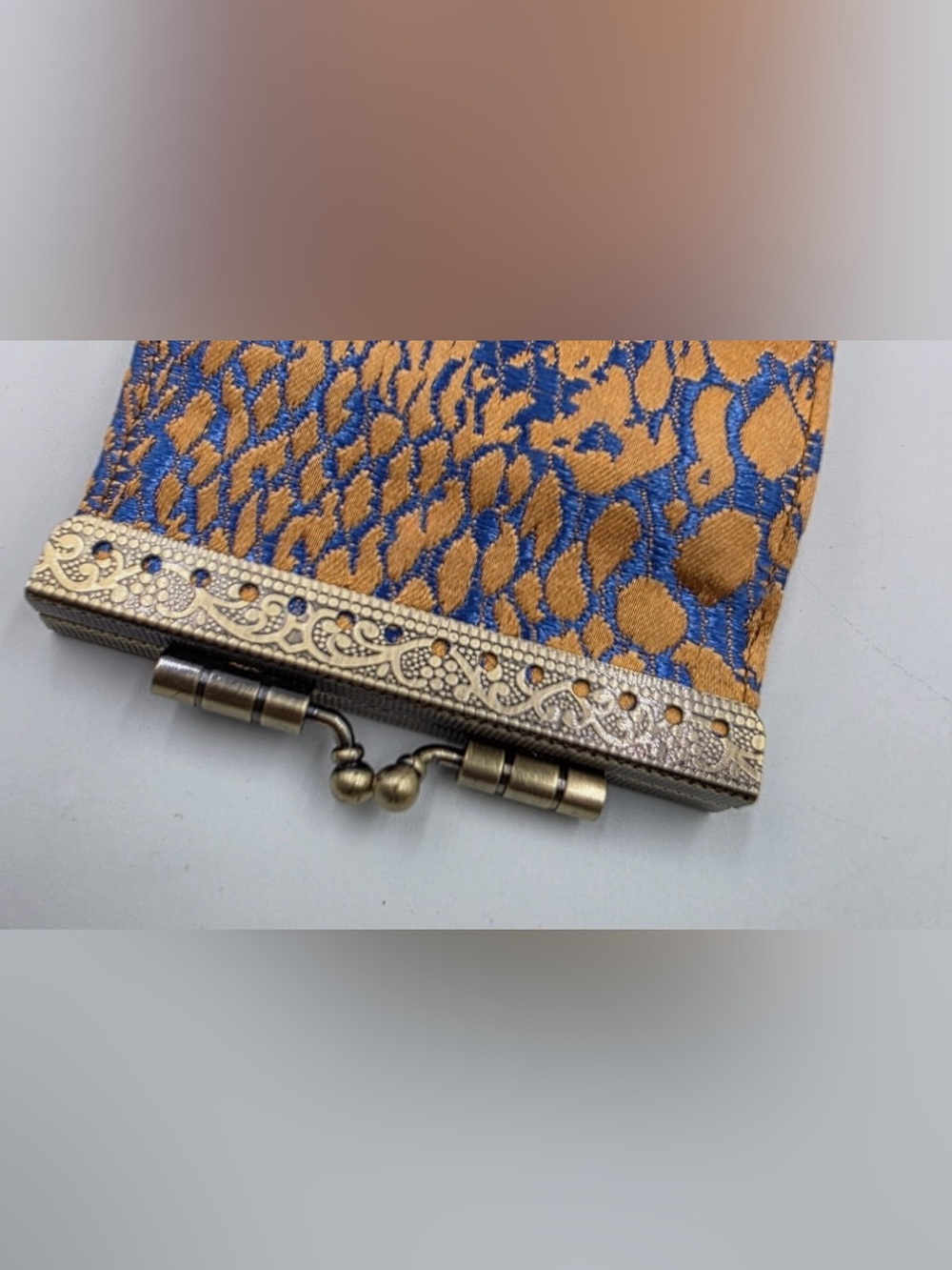 Cathayana Animal Print Silk Brocade Wallet VINTAGE w RFID protect theft EUC - Picture 9 of 11